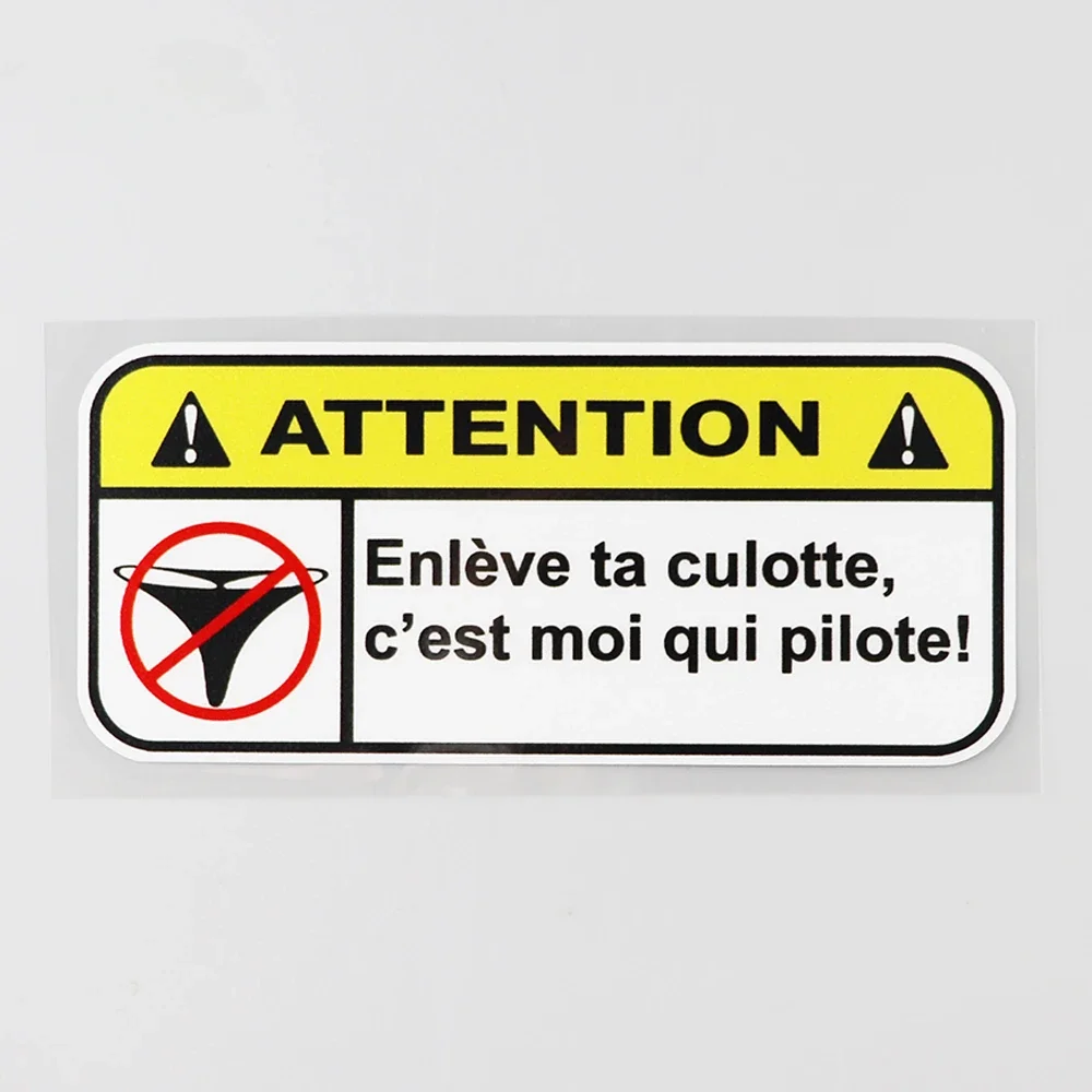 

Caution Panties Humour Fun Drift Decal PVC Car Sticker 14.6cm*9.3cm