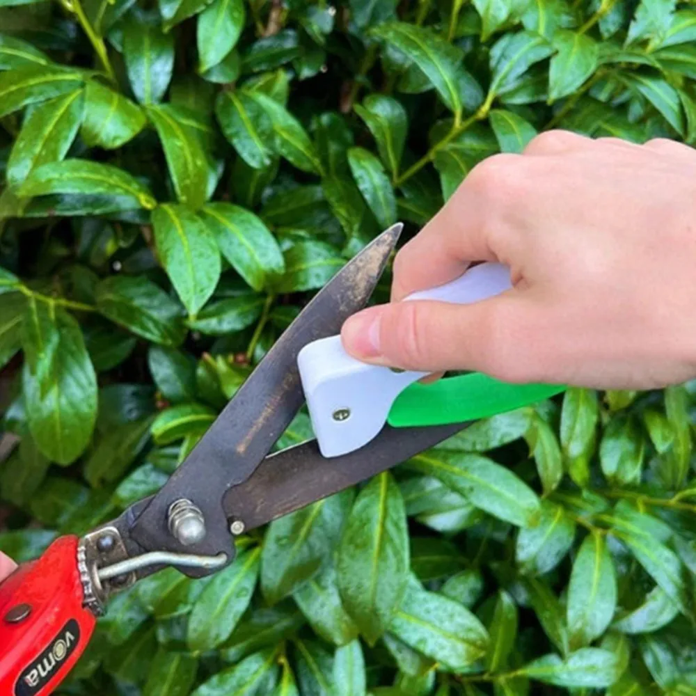 Knife File Sharpener Double-sided Machete Sharpener Garden Tool Sharpener  With Scissors Sharpening Station For Garden Tool - AliExpress