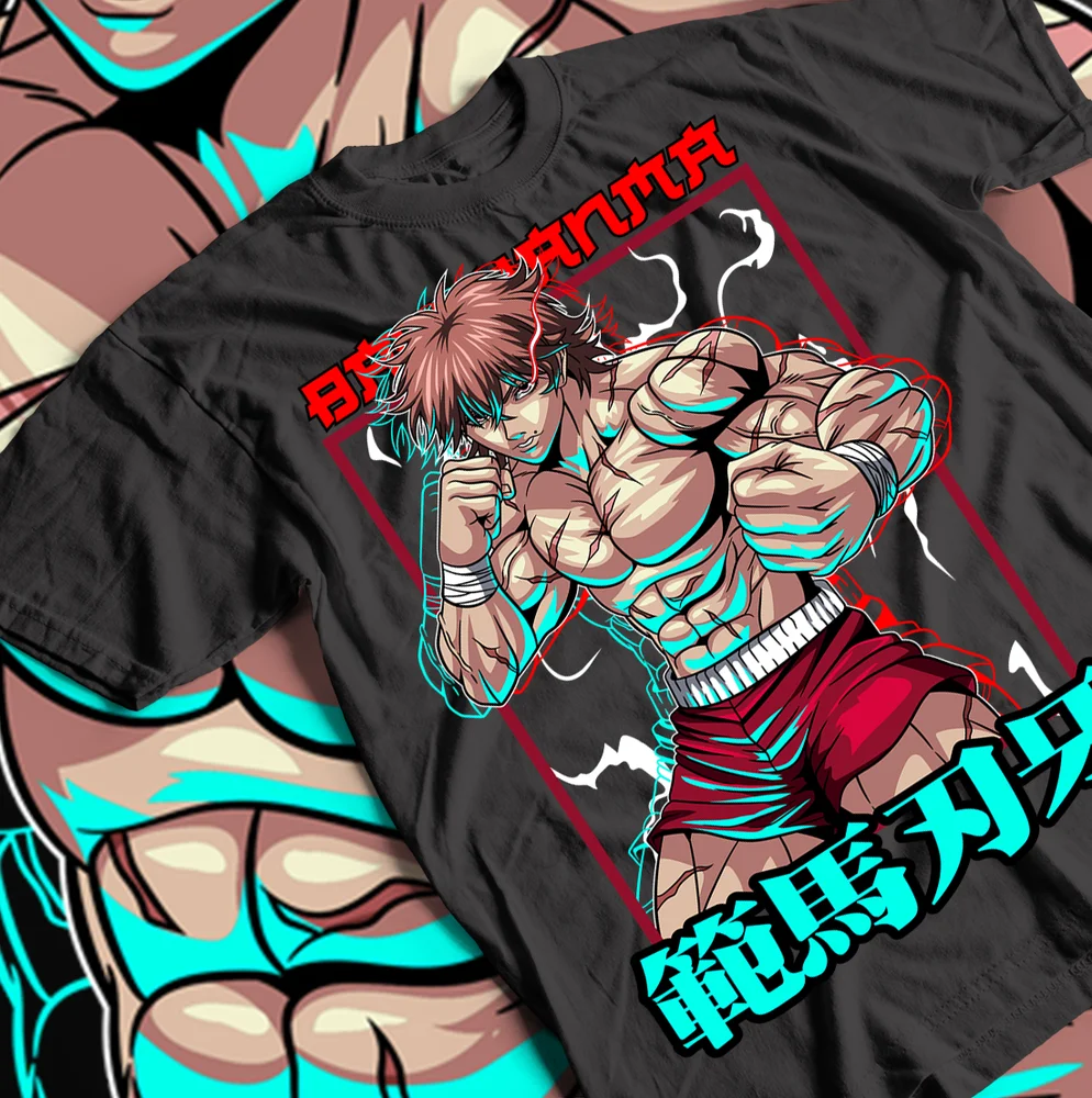 

Baki the Grappler T-Shirt Baki Hanma Yujiro Hanma Baki Boxing Shirt All Size