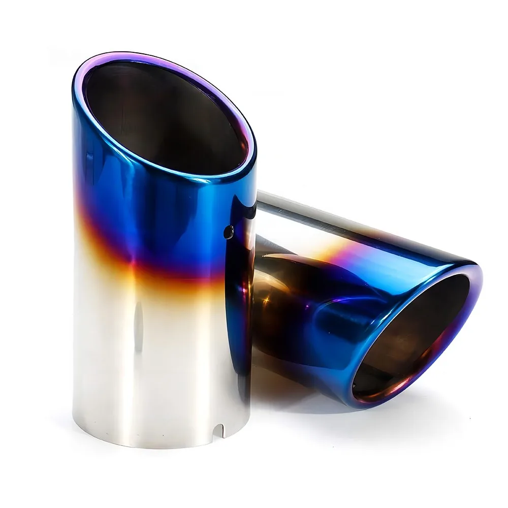 Stainless Steel Car Exhaust Pipe Muffler Tip Tailpipe For Audi A4 B8 Q5 A5 A3 8V 8P A1 VW Passat B7 CC Tiguan exhaust muffler tip