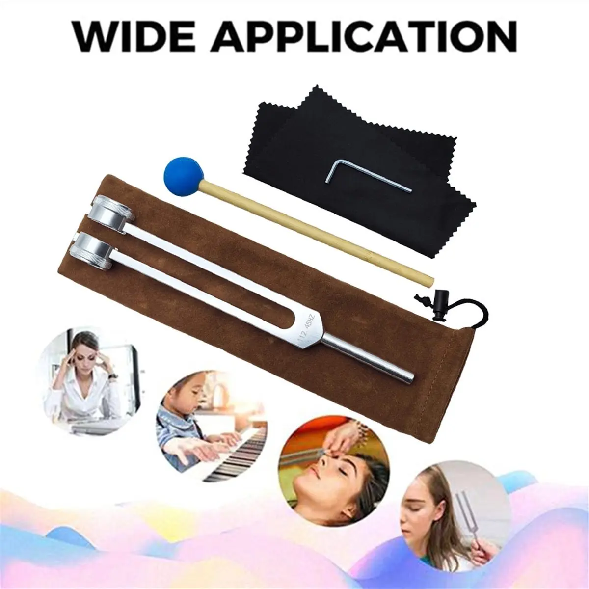 A50U 111HZ 튜닝 포크 세트, 음악 차크라용 튜닝 포크, 사운드 테라피, 신체, 마음, 정신의 완벽한 조화 유지