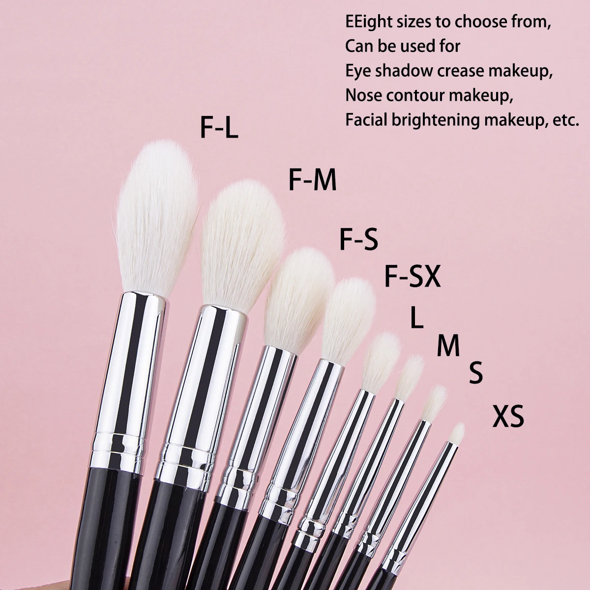 Highlighter Brush Eyeshadow Crease Brush Contour Crease Highlighter Sculpting Makeup Brushes Goat Hair Tapered Beauty Tool