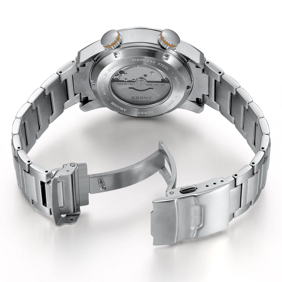 BERNY 自動ダイブウォッチ男性用超発光オリジナルデザイン 20ATM 男