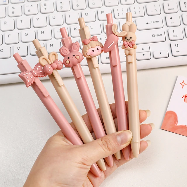 1 Piece Lytwtw's Cute Gel Pen Creative Bunny Girls Bowknot Press