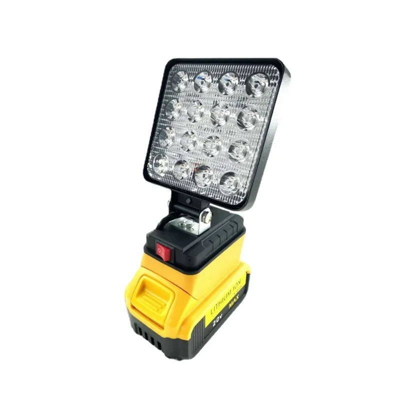 무선 LED 작업등, 디월트 18V 20V 리튬 이온 배터리, 야외 손전등, 휴대용 캠핑 랜턴, 작업 조명, 비상 조명