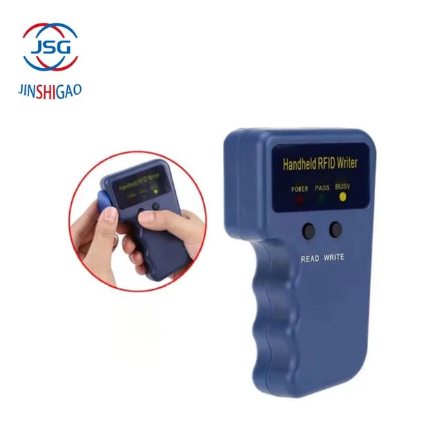 휴대용 125KHz 읽기 EM4100 TK4100 RFID 복사기 라이터 복사기 프로그래머 리더 EM4305 T5577 재기록 가능 ID Keyfobs 태그 카드