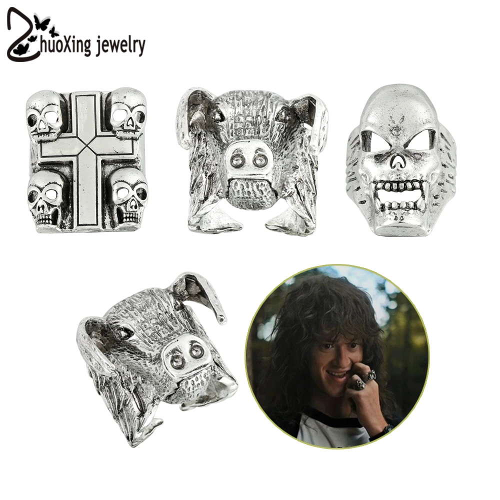 Gothic Anel Stranger Things Eddie Munson Accessories Hellfire Club