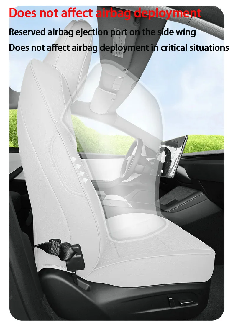 Full Set Seat Covers For Tesla Model Y Juniper 2025 Leather Breathable comfortab