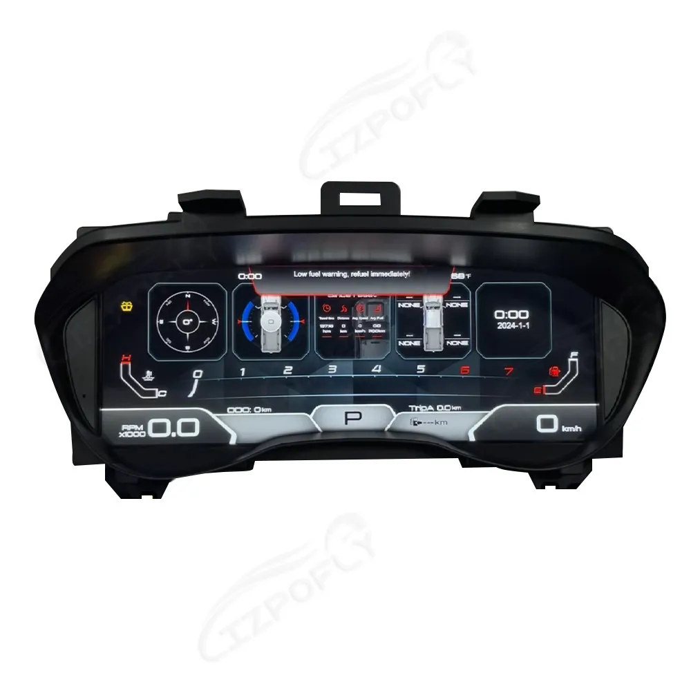 Pantalla LCD para el Tablero de Instrumentos de Ford Everest/Ranger T7 T8 2016-2021, Velocímetro Digital, Panel de Instrumentos Virtual 3