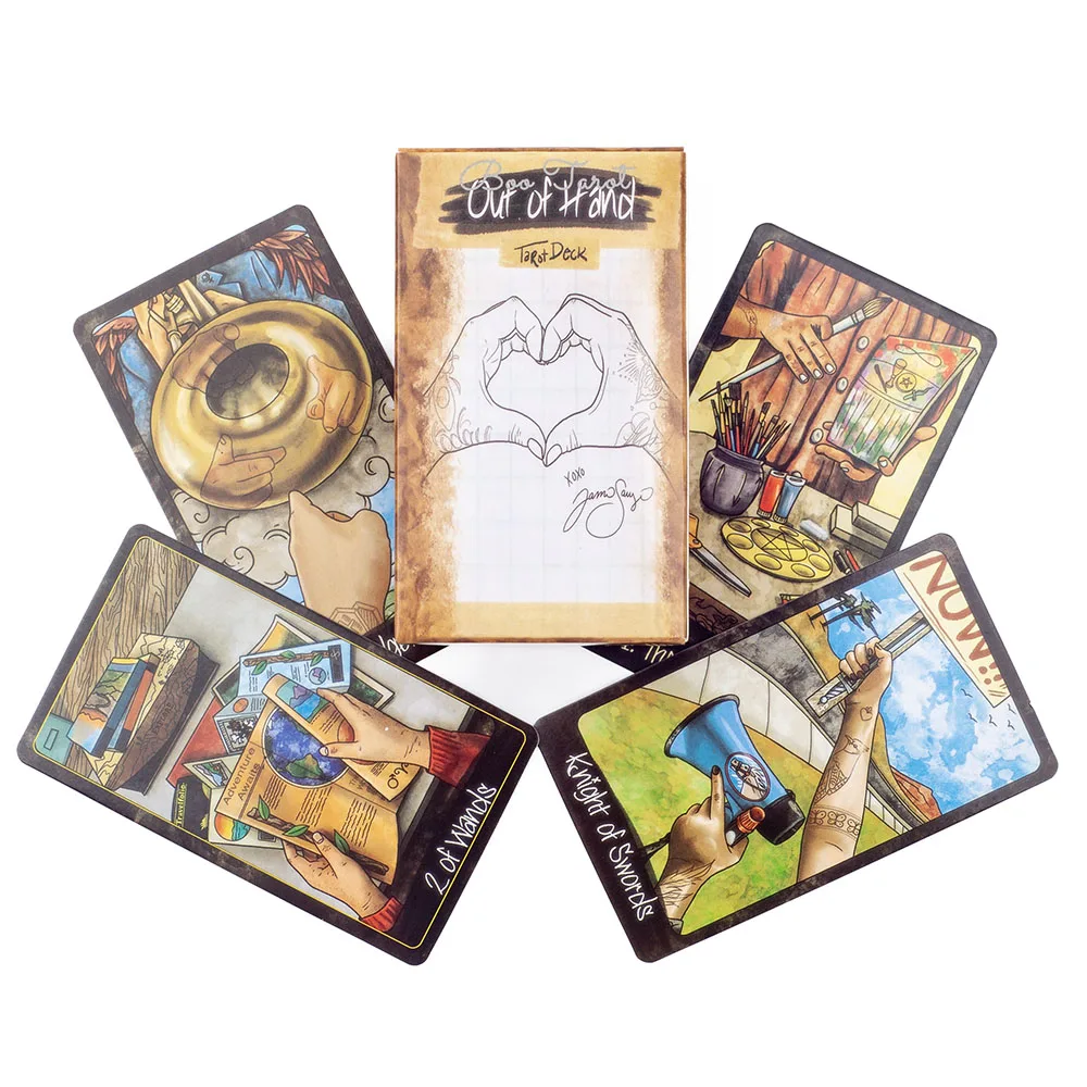 Out Of Hand Tarot Deck 78 Cards for All Levels of Enthusiasts Family Gathering Divination Board Game Guide Versions Edition 3