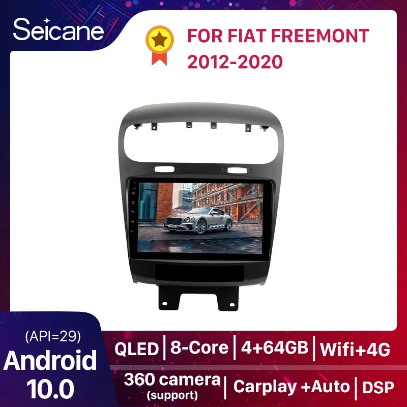 Radio monitor GPS Fiat Freemont ANDROID TR3493  Tradetec TDT NO USB_4G NO  CarPlay & Android Auto No