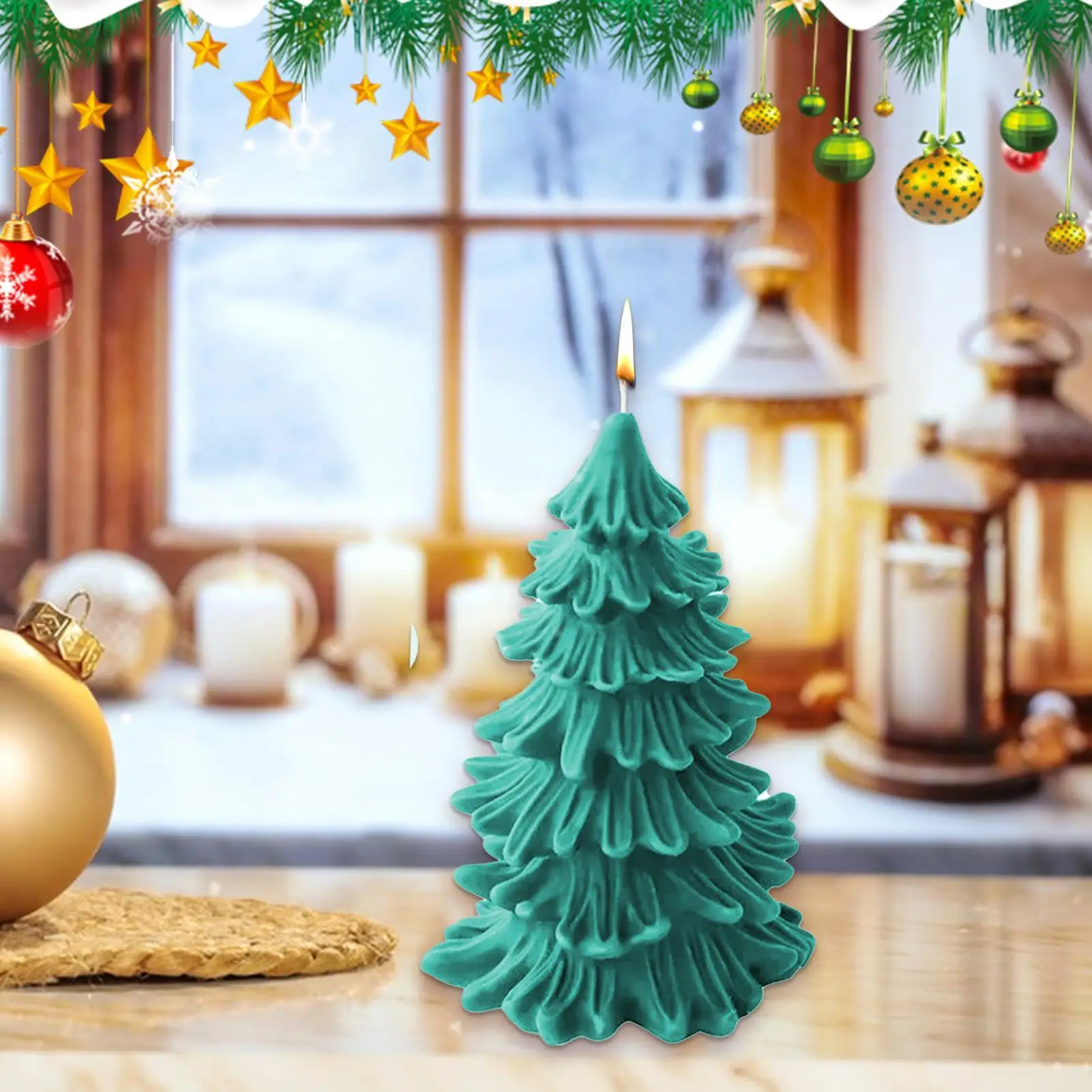 Christmas Tree Molds For Crafts 3D Tree Shaped Home Making Mold Silicone Candle Craft Mold Handicraft Mold For Handmade Candle