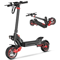 1600W foldable off-road remote 50-kilometer IPX5 waterproof electric scooter with battery disc brake and two-wheel pedals, each
