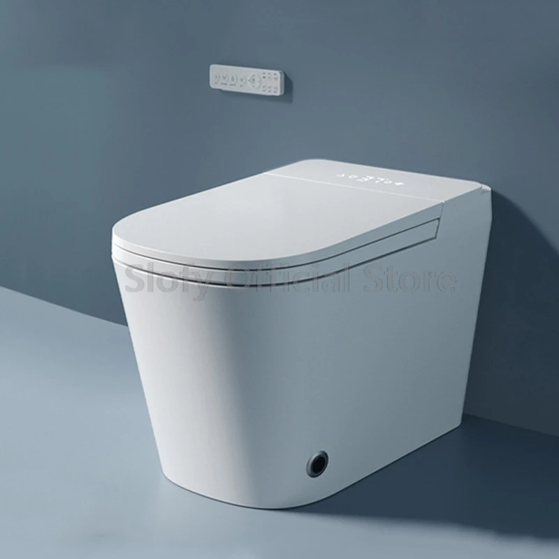Description Picture 3 of itemOne Piece Elongated Luxury Smart Toilet Bidet Built-in Water Tank Heated Seat Bubble Shield Remote Control Warm Water Nightlight