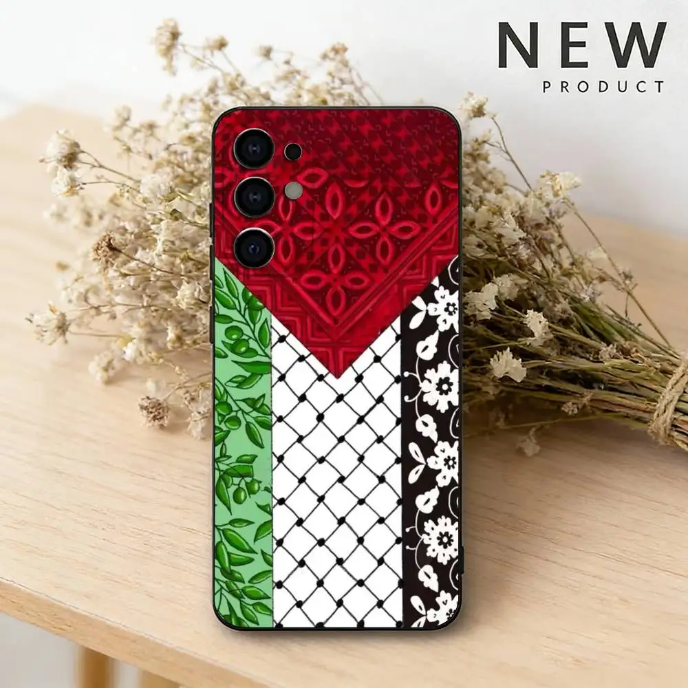 Palestinian Hattah Keffiyeh Design Black Phone Case