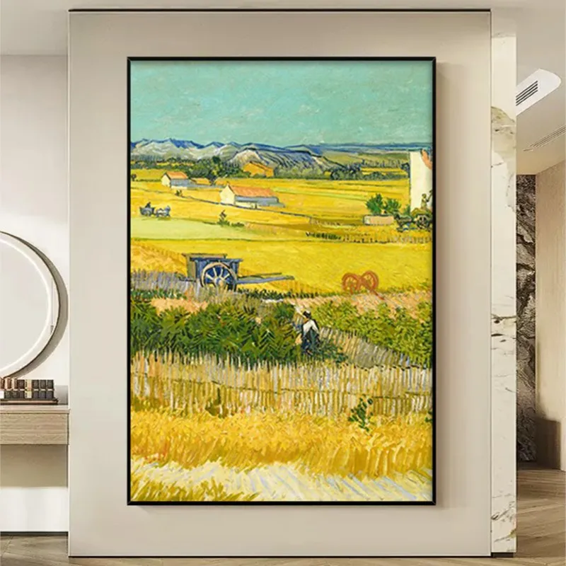 

Handmade Painting Harvest Entrance Living Room Background Wall Art