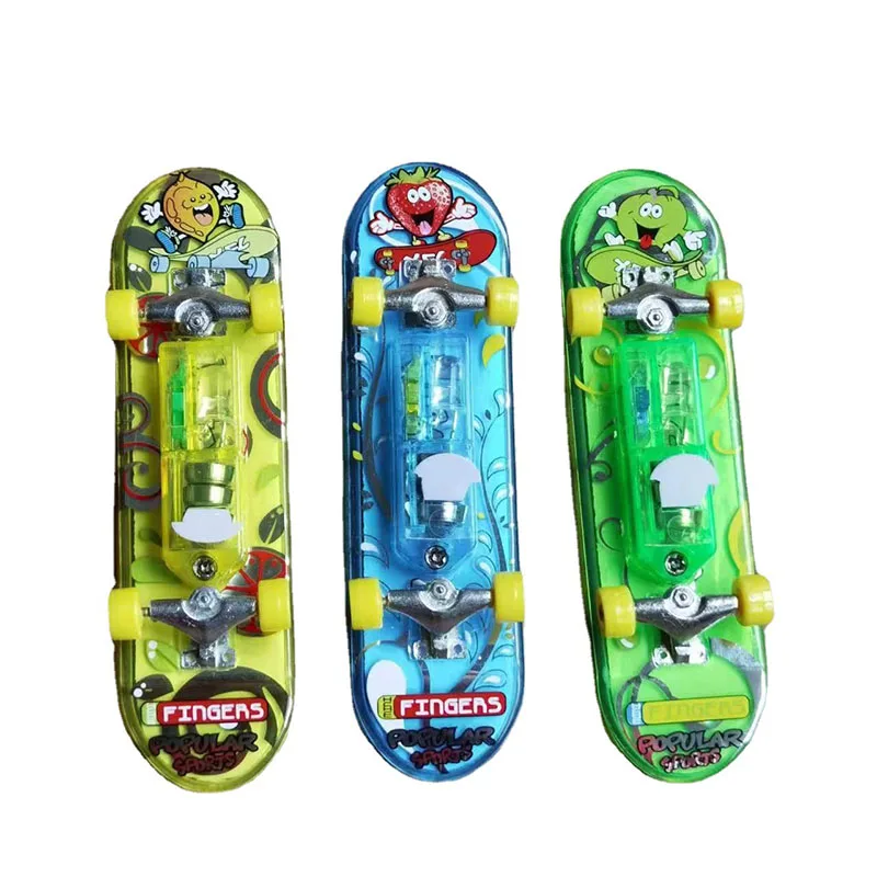 LED Light Mini Alloy Fingerboard Professional Finger SkateBoard Basic Fingerboars Frosted Finger Skateboards Toy for Child images - 6