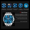 OLEVS 3653 Mens Watch Quartz Watch Multifunctional Chronograph Watch For Men 30M Waterproof Luminous Moon Phase Box Original 5