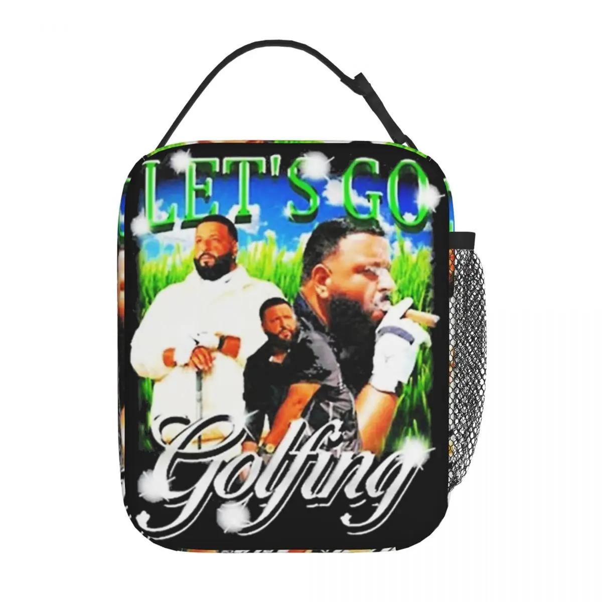 Loncheras Dj Khaled Let's Go Golfing Accesorios Humor Contenedor para el almuerzo Refrigerador térmico casual Lonchera para el trabajo