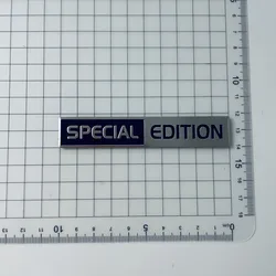 Limited Edition 3D Silver & Black Aluminum Car Emblem Sticker (C)