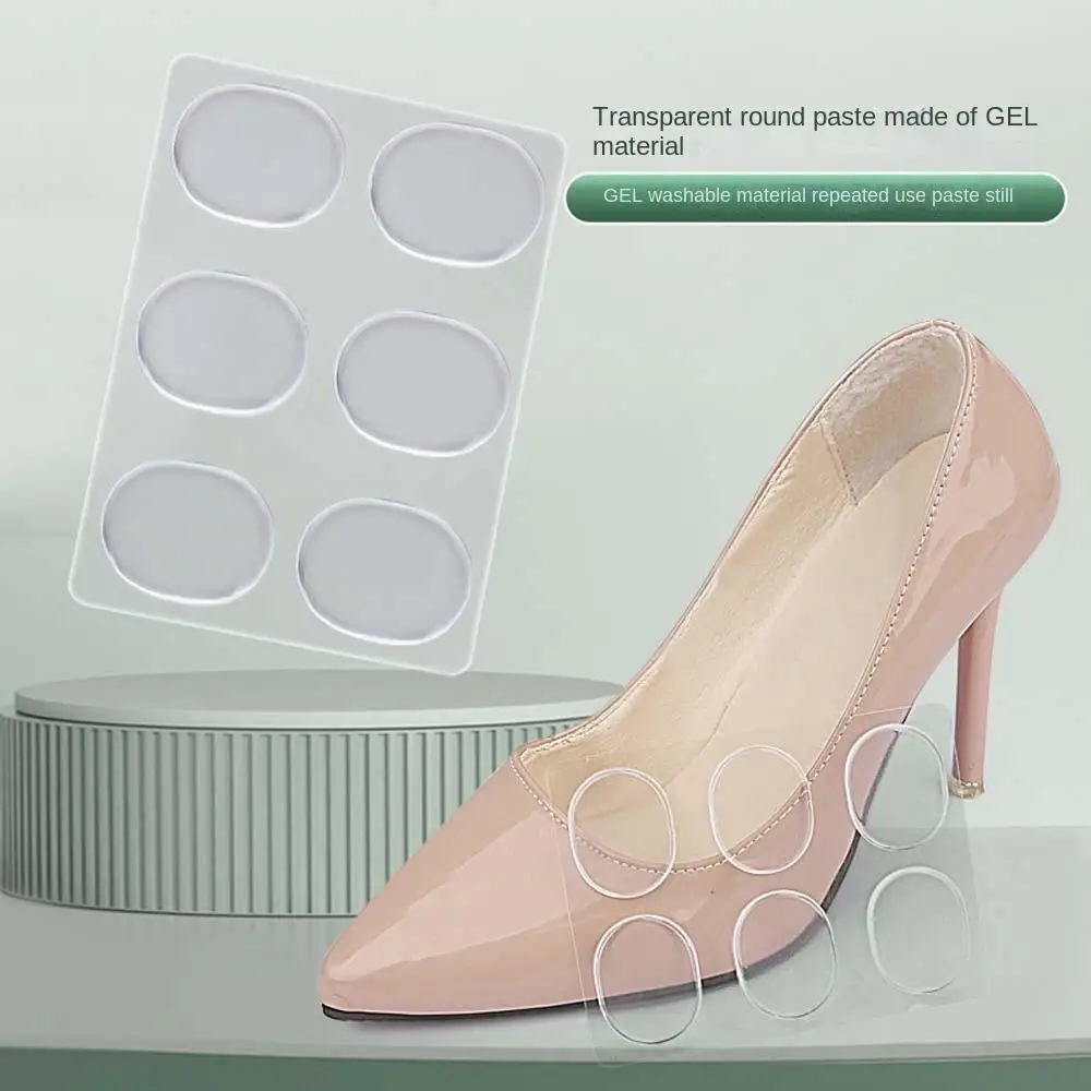 

6Pcs Invisible Heel Stickers Comfortable Wear-resistant Calluses Blisters Gel Heel Protector Shoes Stickers