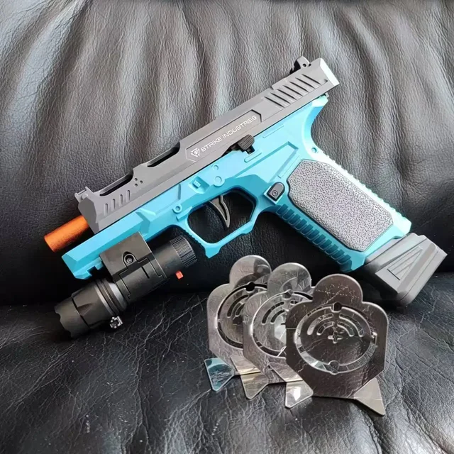 Throwing Shell Soft Bullet Toy Gun Airsoft Launcher Outdoor Sports CS Game Weapon M9A3 Pistol Weapon for Children Gift 2