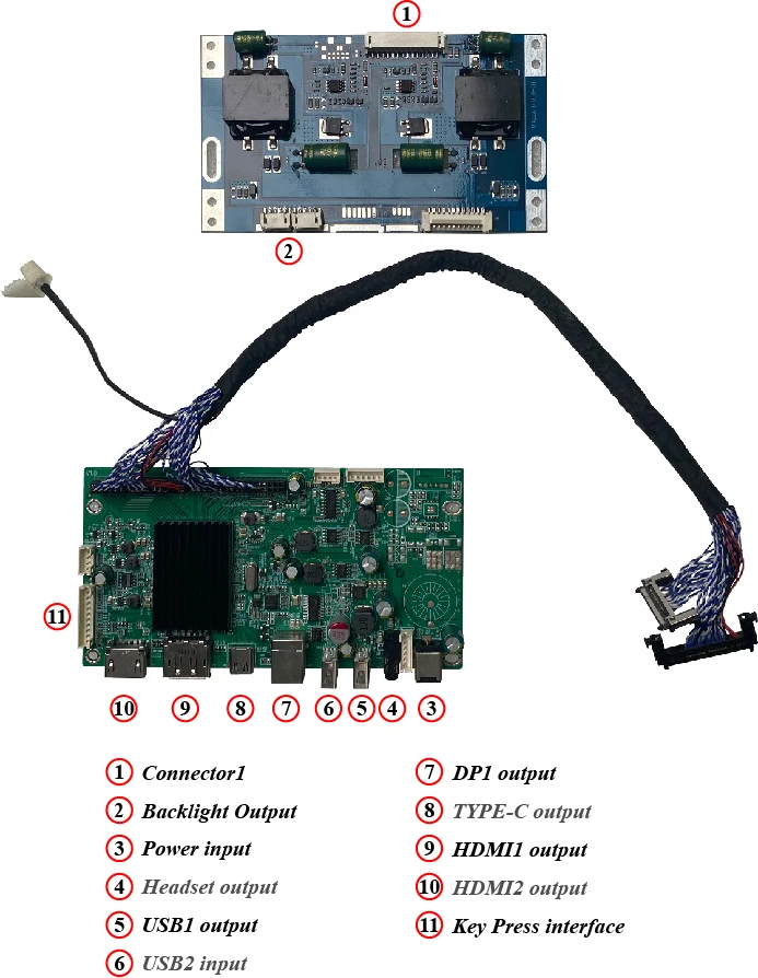 LM270WQ6-SSA1 TYPE-C LVDS LCD 드라이버 보드, 2K 60hz HDMI