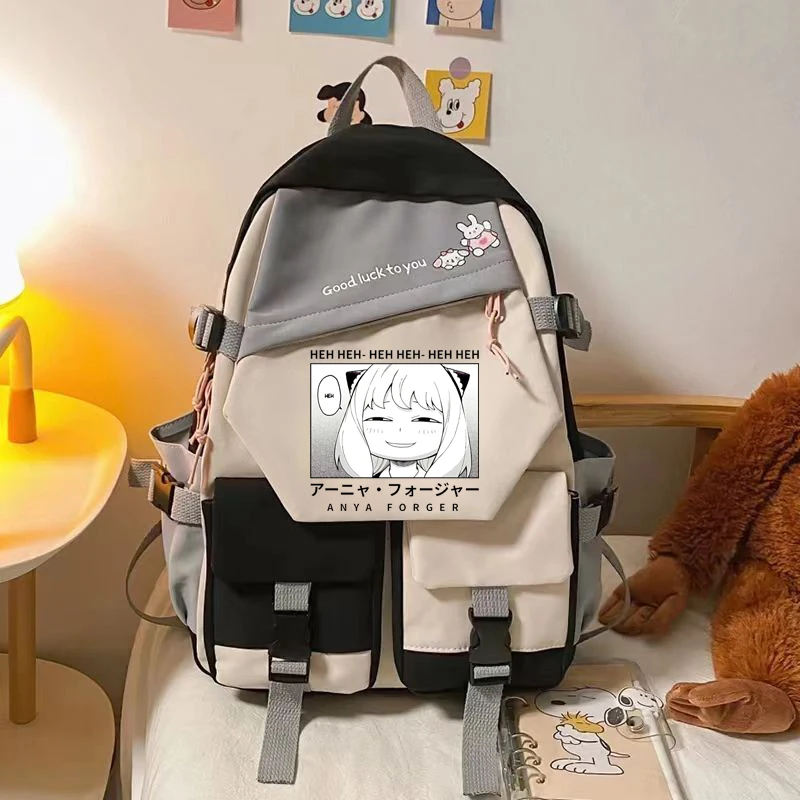 

SPY X FAMILY Anya Forger Anime Cosplay Bookbag Unisex Students School Bag Manga Backpack Cartoon Bookbag Laptop Travel Rucksack