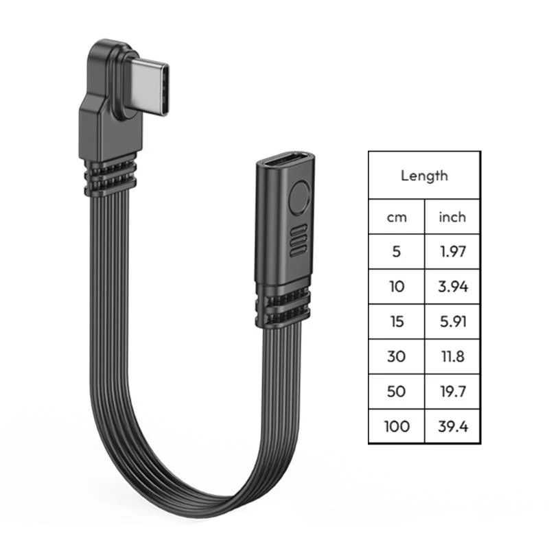 Versatile USB C Charging & Data Cable - 45W, 480Mbps, Adjustable Length