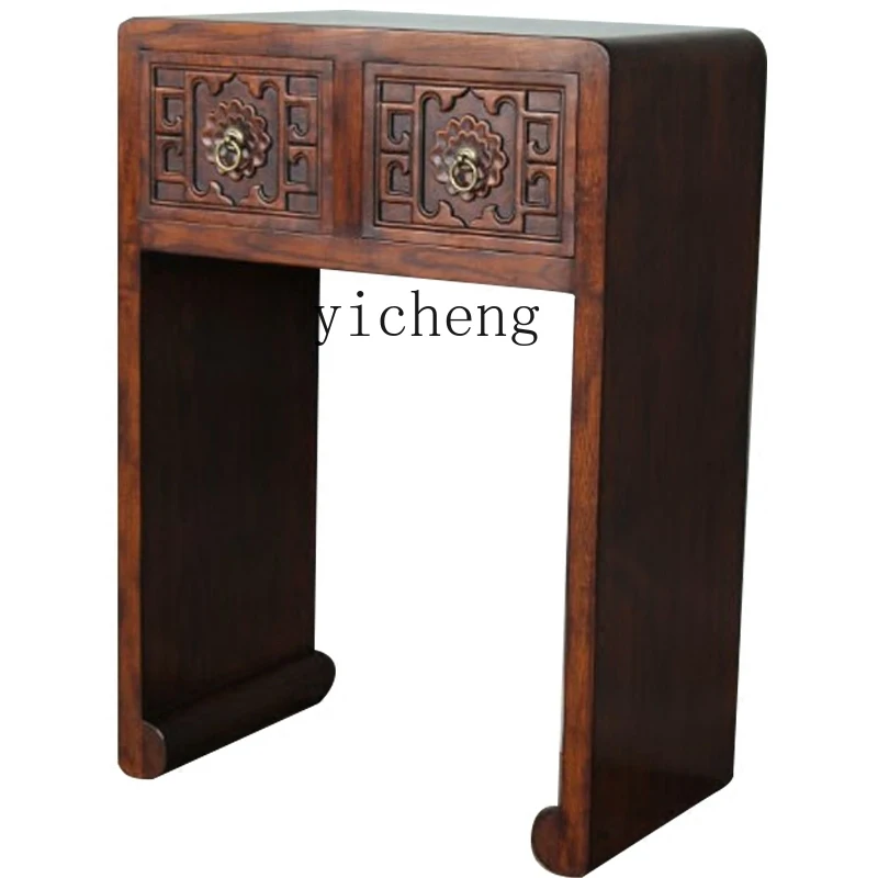 

YY Traditional Chinese Style Ming-Qing Period Solid Wood Console Tables Side View Side Table Console