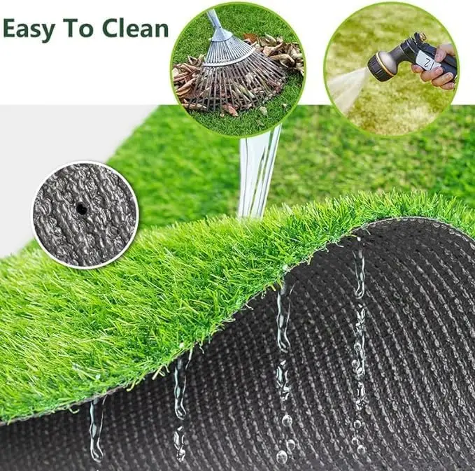 Description Picture 5 of itemLawn Artificial Outdoor Grass Customized Sizes, Fake Grass Zebra Stripe for Landscape (Balcony, Roof, Garden, Park,