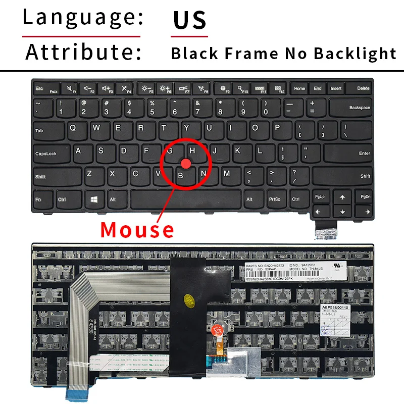 Clavier anglais rétro-4.2 pour ordinateur portable Lenovo ThinkPad