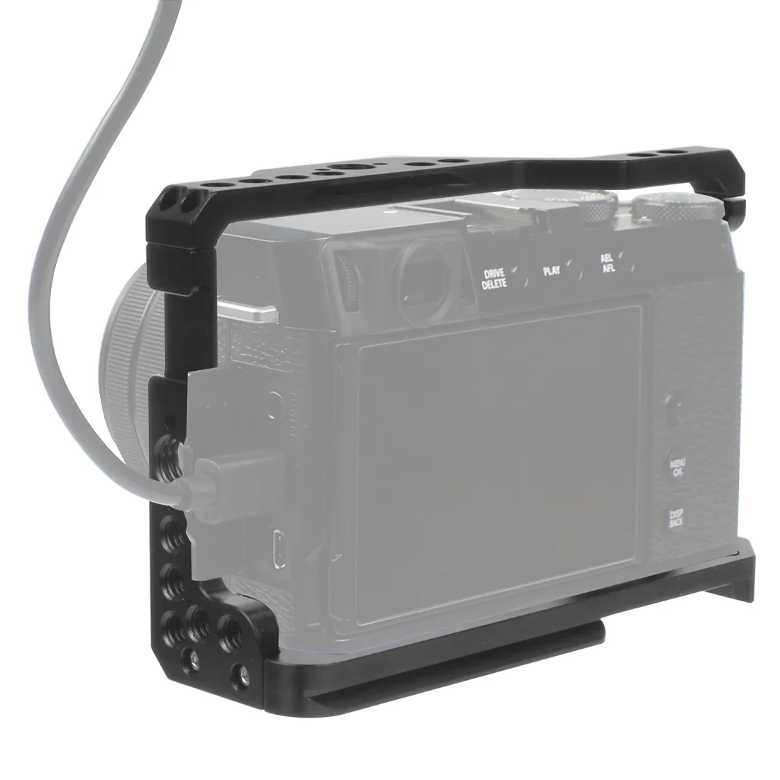 XT4 DSLR Kamera Full Cage Rig Formfitting Schutz für FUJI FUJIFILM X-T20 X-T30 X-T2 X-T3 X-T4 X-E4 Stabilisator Stativ Halterung – Detail 19
