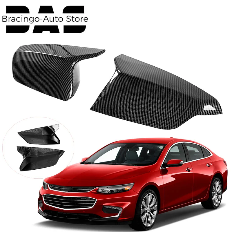 

Bracingo Carbon Fiber Side Wing Rearview Mirror Cover Decor Caps Car External Accessories Fit For Chevrolet Malibu 2016-2022