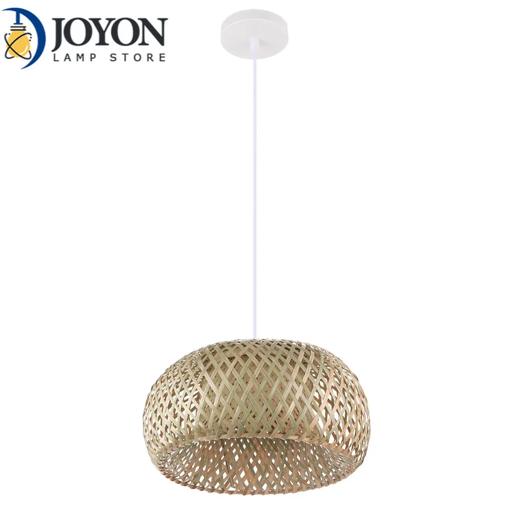 

Lighting Rattan Lamp Handmade Bamboo Chandelier Retro Cafe Bar Lounge for Garden Restaurant Bedroom E27 Pendant Lamp Lighting