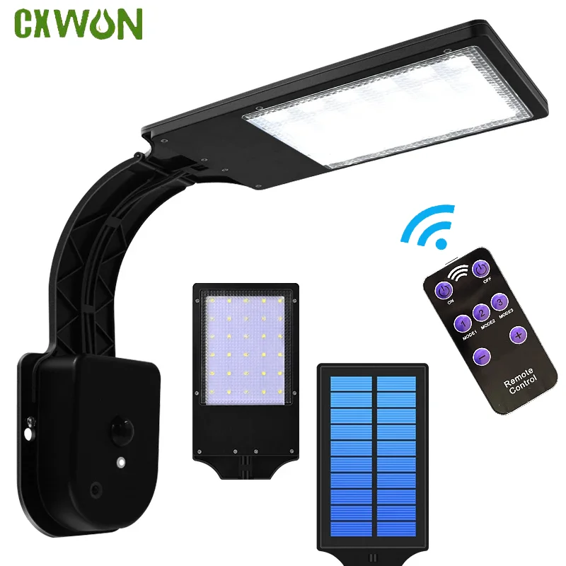 30 LED Solar Street Lights Outdoor Waterproof 4 Modes Solar Lamp With Motion Sensor Garden Garage Porch Security Wall Lights Led Lamp Solar Garden Lights Led Street Lamp Led Wall Light