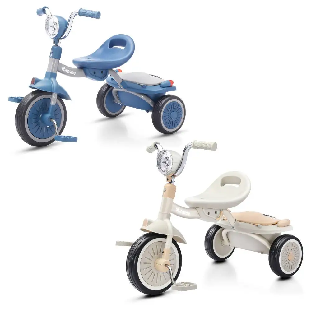 Baby Tricycle, Foldable Toddler Trike with Pedals,Durable Wheels and Comfortable Seat, Baby First Walker Trike for 1-4 Years Old
