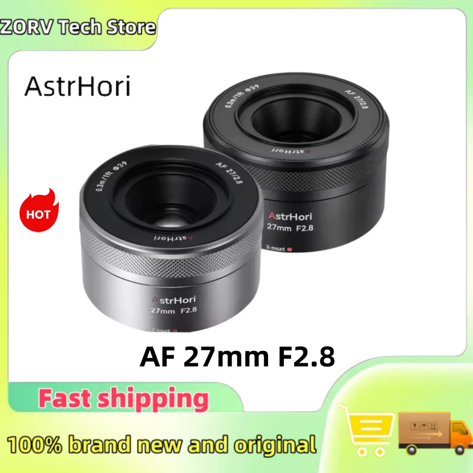 AstrHori AF 27mm F2.8 인물 사진용 눈 인식 포커스 기능이 있는 자동 초점 APS-C 프라임 카메라 렌즈 E Z X 마운트