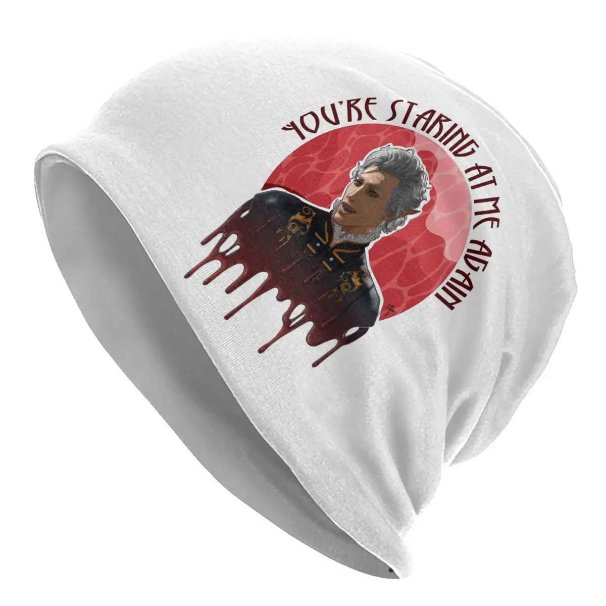 

Astarion Game Skullies Beanies Hats Baldur's Gate Goth Men Women Outdoor Caps Warm Dual-use Bonnet Hats