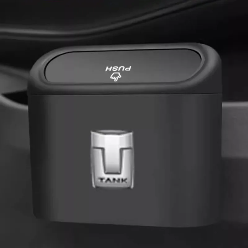 Car Trash Can Storage Box Car Pressing Type Trash Can For GWM WEY Tank 300 500 Tank300 Tank500 Accessories