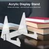 Acrylic Tablet Holder Book Recipe Book Shelf Magazine Holder Triangular Detachable Book Picture Frame CD Display Rack 5