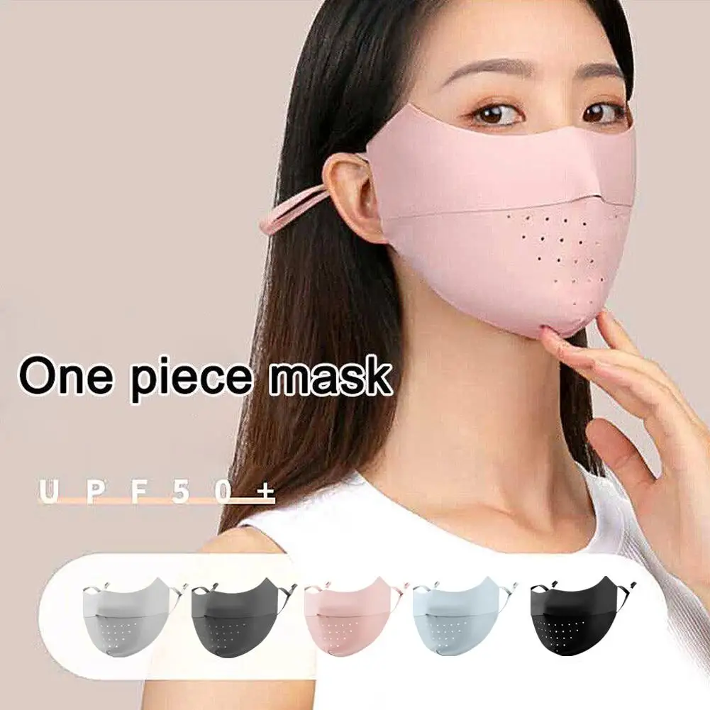 Summer Sunscreen Mask Cooling Anti-UV Sun Protection Breathable Anti-dust Outdoor Cycling Sport Sun Face Cover