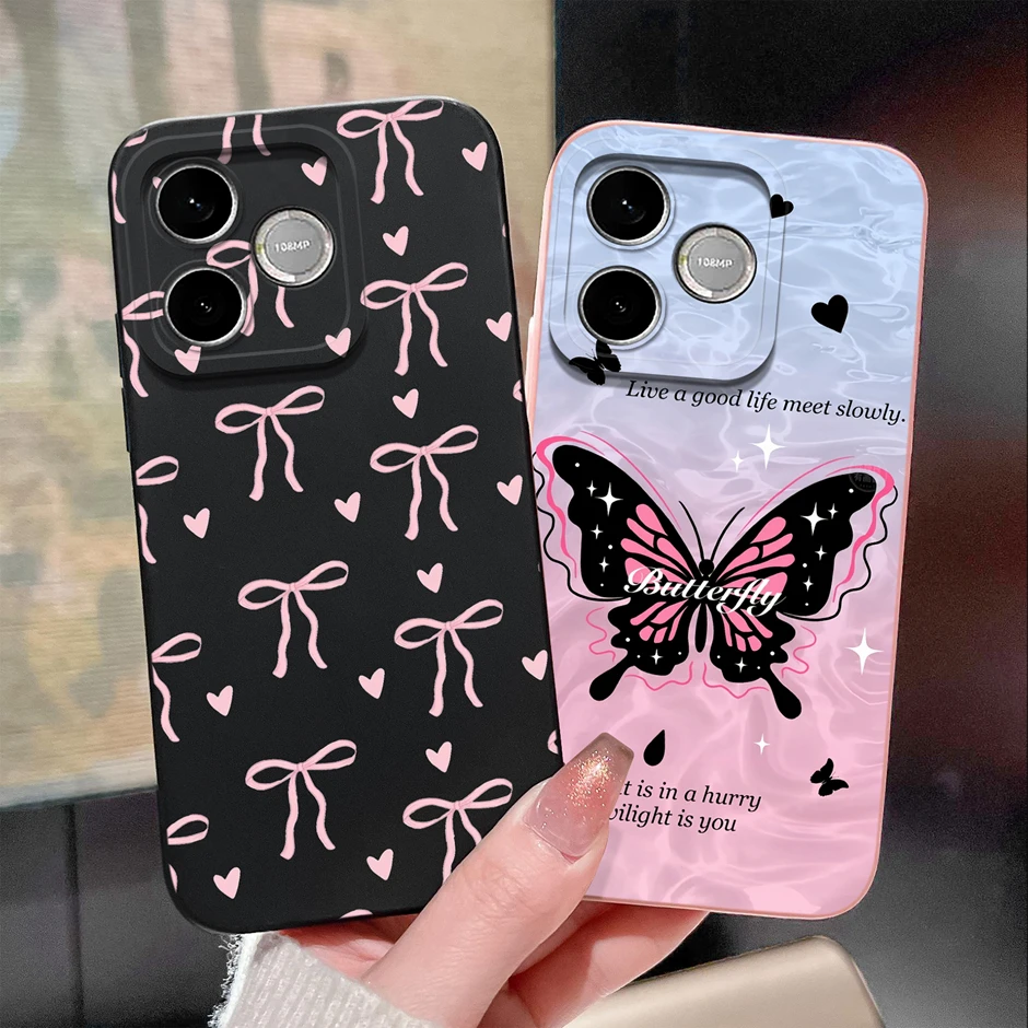 Candy Color Floral Durable Anti-Drop Simple Bumper Case