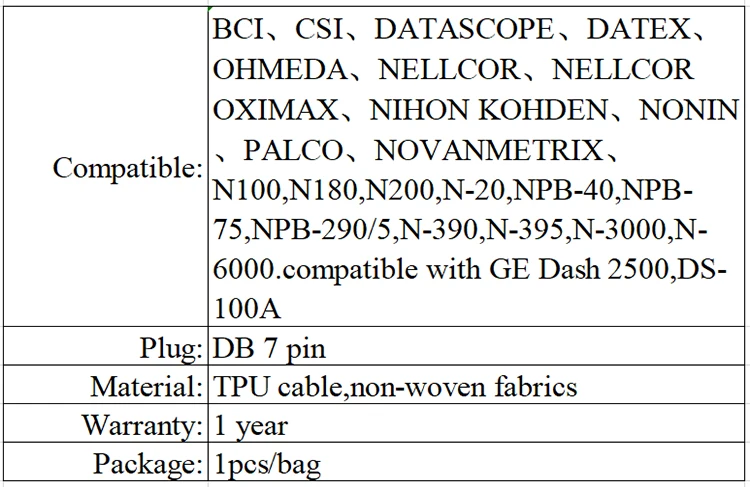 compatible for nellcor 7Pin Disposable Spo2 Sensor Neonatal/Adult 0.9m Cable-Sa2bc1b06a86246a38693fe8e0d8aa8288-MPOWC