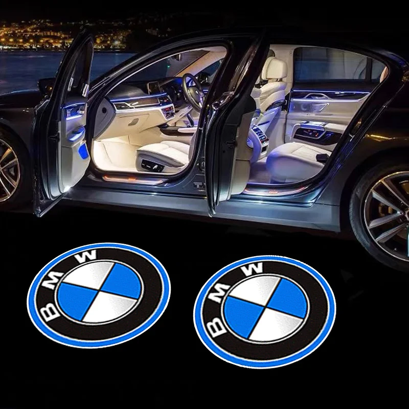 BMW M 스포츠 M2 M3 M4 M5 M6 E46 E90 E60 F10 F30 E39 E36 F20 E87용 패션 자동차 도어 웰컴 라이트 로고 프로젝션 라이트