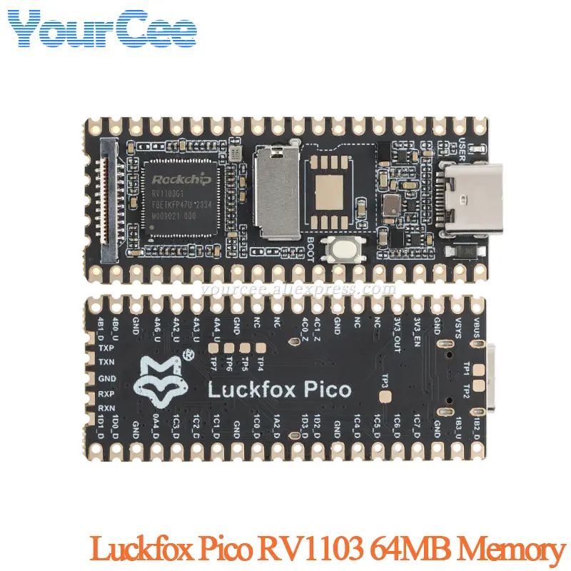 LuckFox Pico Pro/Mini/Plus/Max Linux Development Board RV1103 64MB RV1106 Memory Rockchip with Network Port image 3