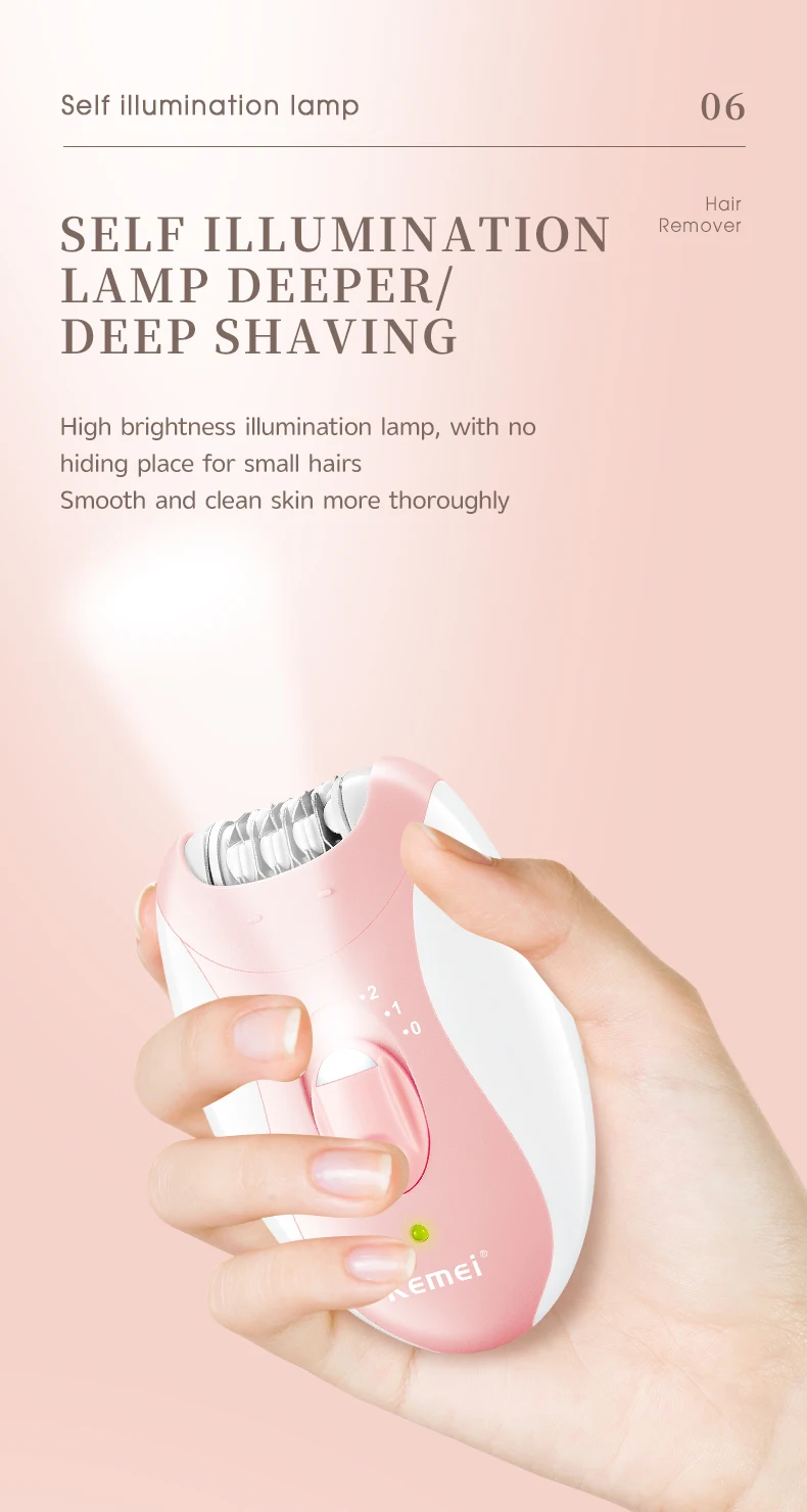 Kemei Elektrischer Epilierer Für Damen Und Herren Zur Haarentfernung_voghion.com