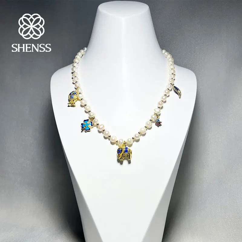 

High Quality Sole Natural Freshwater Pearl Vintage Necklace 40cm Length