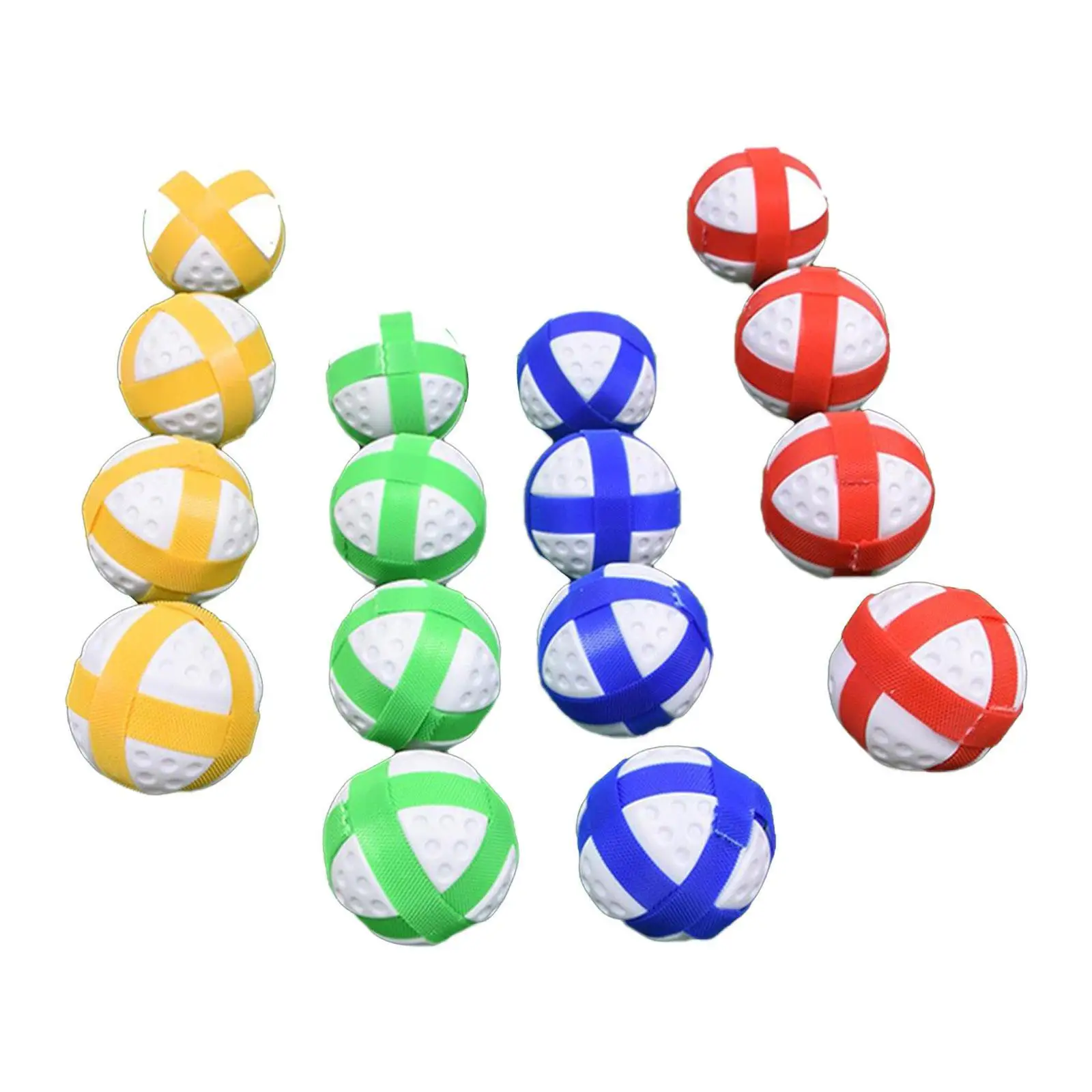 16x Golf Sticky Balls,Sport Balls Toy for Adults Teens,Portable,Indoor Outdoor Hook and Loop Balls Game Accessories