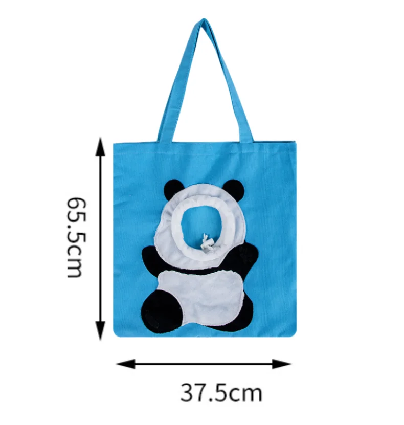 Pet Go Bag Cat Dog Carrier Bags Outgoing Travel Pets Handbag Portable Canvas Single Shoulder Cute Bear Bag for Small Dogs Cats